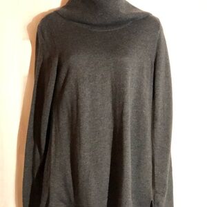 Cozy Charcoal Turtleneck Sweater